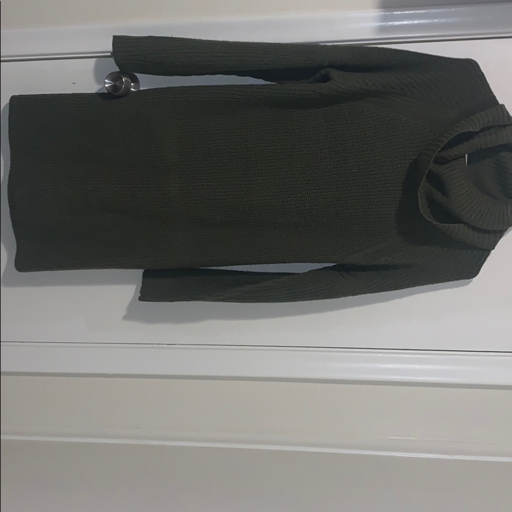 Olive Green sweater dress